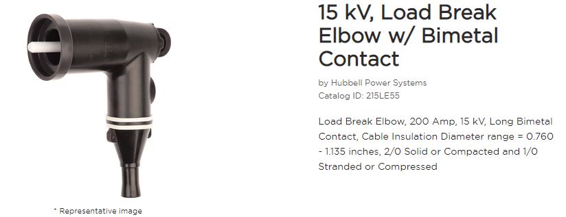 15KV 1/0 ELBOW